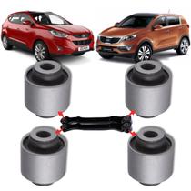 Kit 4 buchas braço superior traseiro ix35 2wd 4x2 2010 a 2020 sportage 2wd 4x2 2010 a 2016