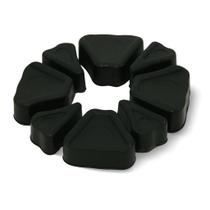 Kit 4 Buchas Coroa Coxim Biz 100 125 Borracha Mod Original