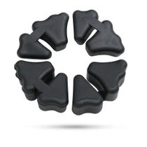 Kit 4 Buchas Coroa Coxim Titan 150 Borracha Modelo Original