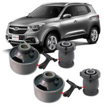 Kit 4 buchas da bandeja dianteira tiggo 5x 2018 2019 2020 2021 2022 2023