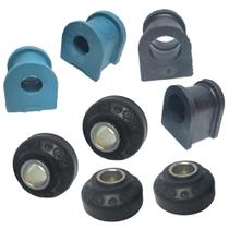 Kit 4 Buchas da Barra Estabilizadora SAMPEL + 4 Buchas do Braço Tensor AXIOS UNO MILLE 1991 a 2013