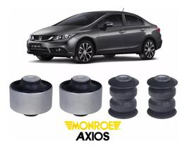 Kit 4 Buchas de Balança Originais Axios Honda Civic G9 de 2012 a 2016.