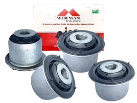 Kit 4 Buchas de Bandeja Clio 1999 a 2013 Kangoo 1997/2010 e Symbol 2009/2013 MOBENSANI