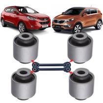 Kit 4 buchas dobraço reto da suspensão traseira ix35/sportage 4wd/4x4 2010 2011 2012 2013 2014 2015 2016