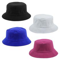 Kit 4 Bucket Liso Unissex Preto, Branco, Azul Royal E Pink