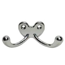 Kit 4 Cabides P/ Roupa Ganchos Duplos Metal Kit 4 Cabides P/ Roupa Ganchos Duplos Metal