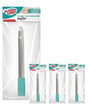 Kit 4 Cabo Extensor P/ Mop Giratório Limpeza Casa Flash Limp Kit 4 Cabo Extensor P/ Mop Giratório Limpeza Casa Flash Limp