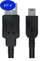 Kit 4 Cabo Usb Macho+V3 2,0M - Ref: Xc-Cab3