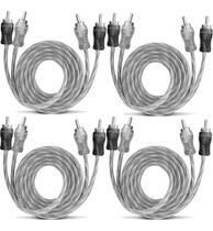 Kit 4 Cabos Rca 1 Metro Tech One Injetado Listrado Kit 4 Cabos Rca 1 Metro Tech One Injetado Listrado