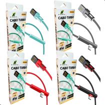 Kit 4 Cabos Tipo C Usb Turbo e Dados 90 Atacado Revenda Barato C/Nf