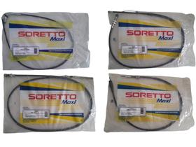 Kit 4 Cabos Titan 150 Es/ Esd/ Ks 04 Até 08 Soretto Maxxi