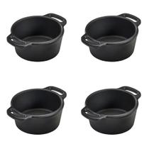 Kit 4 Caçarolas Miniatura 6 cm 100ml em Ferro Fundido Panela Mineira Kit 4 Caçarolas Miniatura 6 cm 100ml em Ferro Fundido Panela Mineira