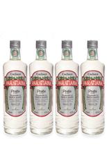 Kit 4 Cachaça Prata Paratiana 700 ml Caipirinha Namorada Clássica Barril Drink Pai Caipirinha Especial Caninha Tonel