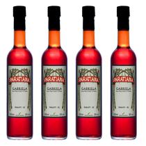 Kit 4 Cachaças Gabriela Paratiana 500 ml Licor Fino de Cravo Canela e Cachaça Artesanal