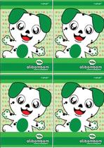 Kit 4 CAD AliBombom Verde Capa Dura Kit 4 CAD AliBombom Verde Capa Dura