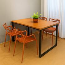 Kit 4 Cadeira Allegra Terracota Sala Jantar Restaurante