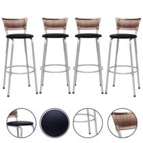 Kit 4 Cadeira Banquetas Para Cozinha Americana Banco Balcão Bar Area Gourmet Lazer Bares Itagold