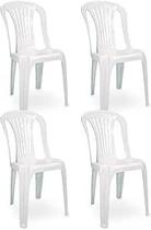 Kit 4 cadeira bistro decor mobilia 77 branca Kit 4 cadeira bistro decor mobilia 77 branca