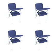 Kit 4 Cadeira Coleta de Sangue Standard Com Braço Frontal Azul Marinho Kit 4 Cadeira Coleta de Sangue Standard Com Braço Frontal Azul Marinho