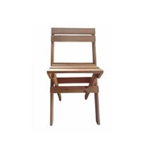 Kit 4 Cadeira Dobrável Pinus Cor Cerejeira - Volpato