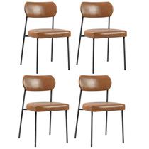 KIT 4 Cadeira Lavínia Bouclê para Sala de Jantar Gourmet KIT 4 Cadeira Lavínia Bouclê para Sala de Jantar Gourmet