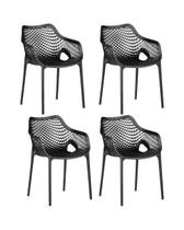 Kit 4 Cadeira Suits com Braço Conforto, Design e Resistência Kit 4 Cadeira Suits com Braço Conforto, Design e Resistência