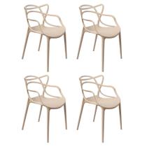Kit 4 Cadeiras Alegra Polipropileno Mesa Jantar Cozinha Varanda Jardim Piscina Escritório Kit 4 Cadeiras Alegra Polipropileno Mesa Jantar Cozinha Varanda Jardim Piscina Escritório