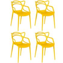 Kit 4 Cadeiras Allegra - Amarelo