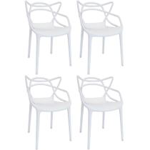 Kit 4 Cadeiras Allegra - Branco