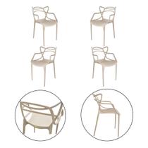 Kit 4 Cadeiras Allegra Indoor e Outdoor Design Atemporal