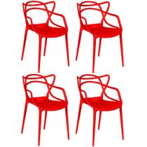 Kit 4 Cadeiras Allegra - Vermelho