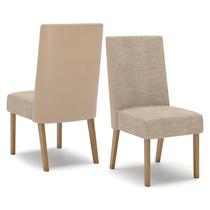 Kit 4 Cadeiras Anne Corano Bege/Creme - Henn Kit 4 Cadeiras Anne Corano Bege/Creme - Henn