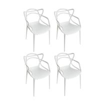 Kit 4 Cadeiras Aviv Branco Polipropileno 83x51x56cm Fratini