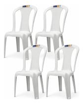 Kit 4 cadeiras bistro decor mobilia 77 branca Kit 4 cadeiras bistro decor mobilia 77 branca