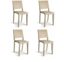 Kit 4 Cadeiras Cappuccino Kappesberg Hydra Plus Uz4002