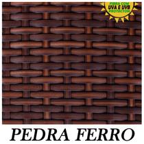 Kit 4 Cadeiras De Alumínio E Mesa Com Borda para Área Externa Pinheiro Artesanal