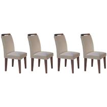 Kit 4 Cadeiras de Cozinha Athenas 4 Un Cafe/Linho Turim Bege - Rufato Kit 4 Cadeiras de Cozinha Athenas 4 Un Cafe/Linho Turim Bege - Rufato