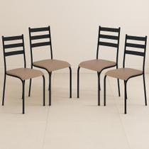 Kit 4 Cadeiras de Cozinha Sala Jantar Varanda Sala de Estar Epoxi 541.sli