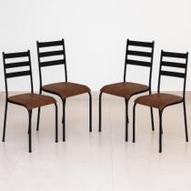 Kit 4 Cadeiras de Cozinha Sala Jantar Varanda Sala de Estar Epoxi 541.sli