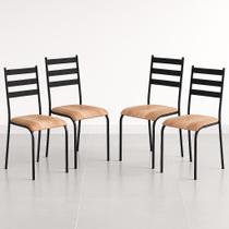 Kit 4 Cadeiras de Cozinha Sala Jantar Varanda Sala de Estar Epoxi 541.sli