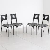 Kit 4 Cadeiras de Cozinha Sala Jantar Varanda Sala de Estar Epoxi 542.slp