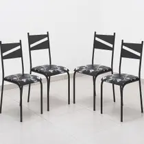 Kit 4 Cadeiras de Cozinha Sala Jantar Varanda Sala de Estar Epoxi 543.new