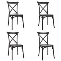 Kit 4 Cadeiras de Design Katrina Interior e Exterior