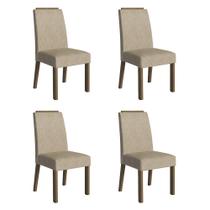 Kit 4 Cadeiras de Jantar 4255 com Espaldar Madesa Kit 4 Cadeiras de Jantar 4255 com Espaldar Madesa