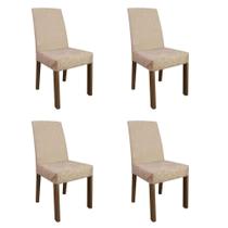 Kit 4 Cadeiras de Jantar 4255 Madesa