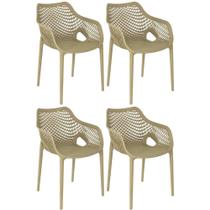 Kit 4 Cadeiras De Jantar Design Suits Com Braços Kit 4 Cadeiras De Jantar Design Suits Com Braços