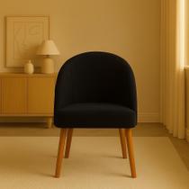 Kit 4 Cadeiras de Jantar Lua Pe Palito Suede