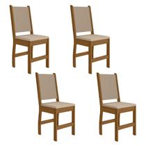 Kit 4 Cadeiras de Jantar Mdf Clara