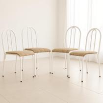 Kit 4 Cadeiras de Jantar Varanda Cozinha Sala de Estar Epoxi 544.arc