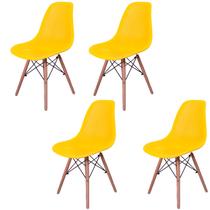 Kit 4 Cadeiras Design Charles Eames Eiffel Colmeia